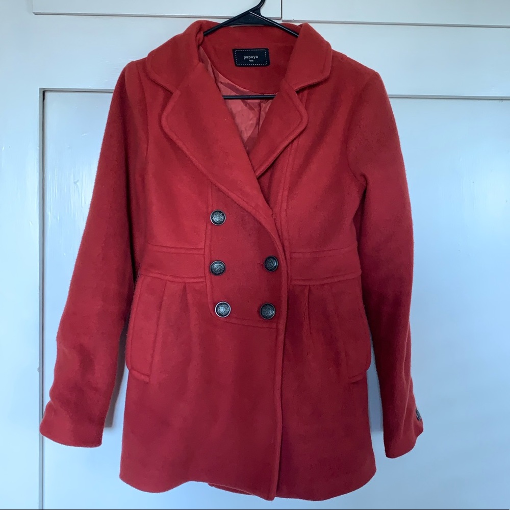Burnt Orange Peacoat 🧡♥️